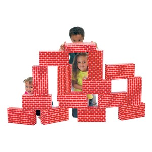 ImagiBricks Giant Building Blocks - Red - 16 Pieces
